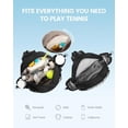 thumbnail image 3 of Waterproof Tennis Backpack For Pickleball Badminton, Convertible Crossbody Sports Racket Bag With Large Storage, Gym Travel Backpack For Men Women Athletes, 3 of 6