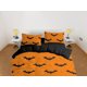 thumbnail image 2 of Murciélago patrón de naranja halloween ropa de cama de tamaño completo y funda de almohada, funda nórdica conjunto, 2 of 4