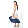 thumbnail image 2 of Vestido de popelina tricolor Roman Fashion Juvenil 883 Beige Azul marino, 2 of 6