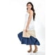 thumbnail image 2 of Vestido de popelina tricolor Roman Fashion /Juvenil, 883 (Beige - Azul marino) beige M, 2 of 6