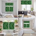 thumbnail image 6 of Saint Patrick's Day Kitchen Curtains Sets for Windows 36 Inch Length, Country Green Plaid Shamrock Clovers Rod Pocket Window Treatments Tier Curtains and Valances Set for Bedroom/Bathroom, 6 of 8
