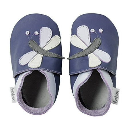Bobux Leather Baby Shoes - Purple Dragonfly - Large 15-21