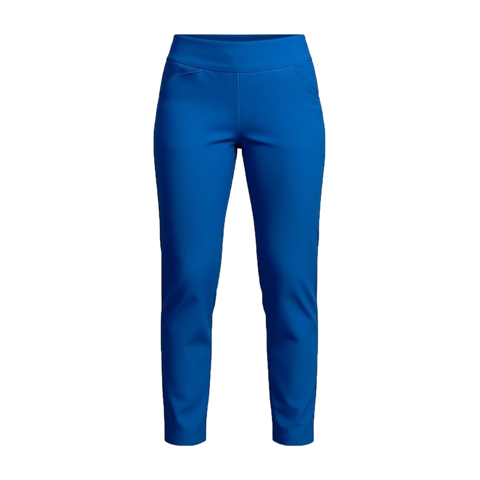 Women's Straight Leg Golf Pants, Versatile Solid Stretchy High Waisted Business Casual Trousers with Pockets