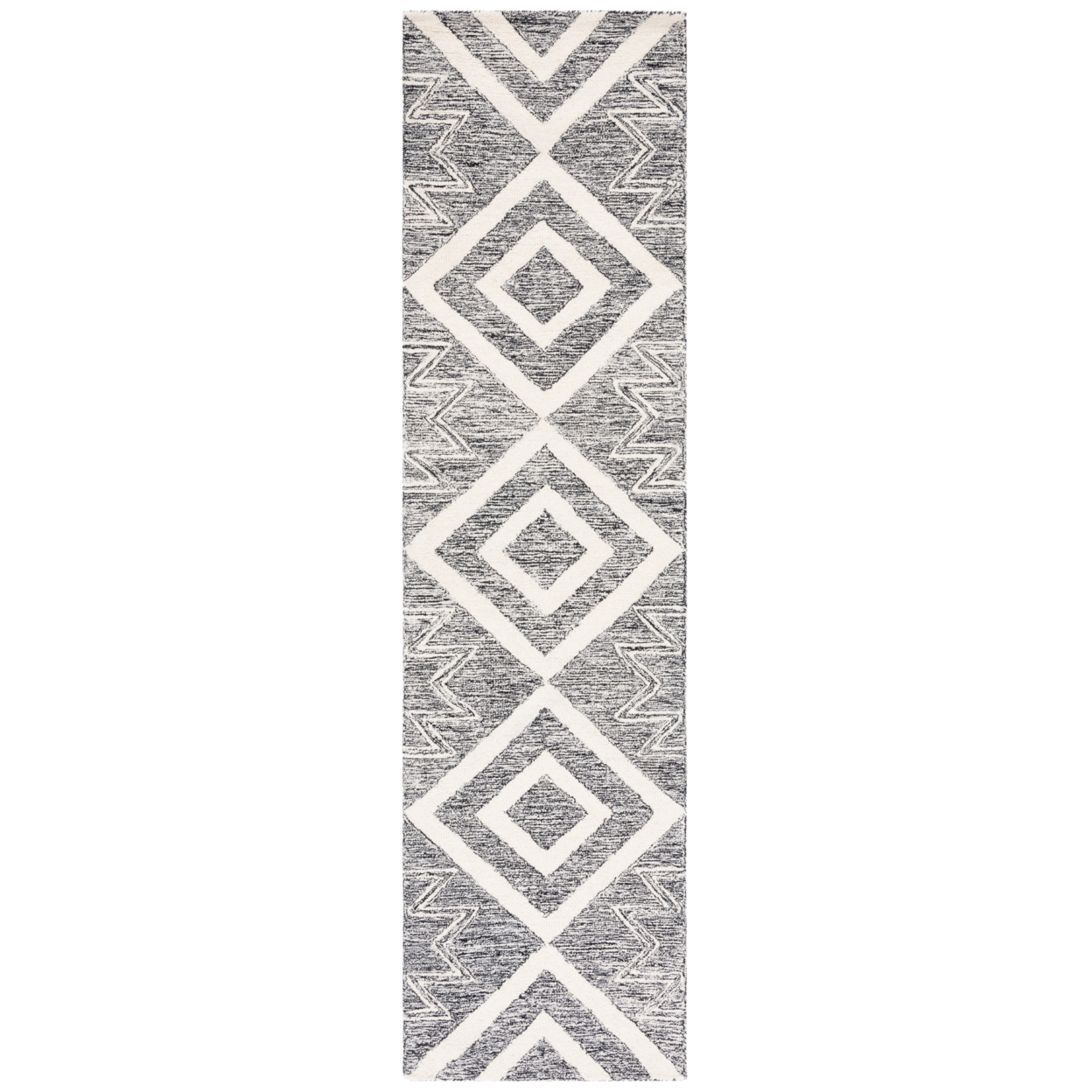 SAFAVIEH Metro Jaimie Southwestern Area Rug, Ivory/Black, 4' x 6'