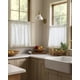 thumbnail image 3 of Cortinas de Cocina Jinchan de Lino 60 cm Rústicas a Paneles Blancas, 3 of 9