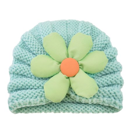 

Kripyery Baby Hat Soft Texture Keep Warm Woolen Yarn Knitted Infant Winter Hat for Daily Wear