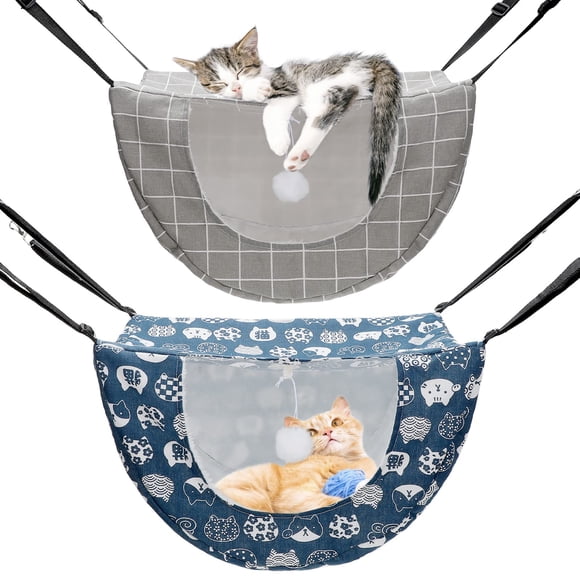 Cama Colgante tipo Hamaca para Gatos - Unidad de 2 Piezas para Animales Pequeños