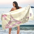 thumbnail image 7 of Dreamtimes Pink Romantic Beach Towel,Absorbent Quick Dry Sport Towel Oversized Lightweight Soft Bath Towel for Travel Sports Pool Swimming Bath Camping 31x71in, 7 of 7