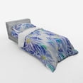 thumbnail image 3 of Ambesonne Blue Bedding Set 4 Pcs, Spring Bouquet, Queen, Blue Yellow, 3 of 3