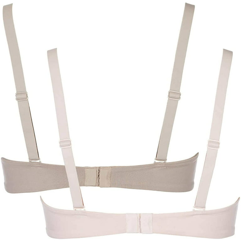 Calvin Klein Womens Adjustable Straps Wirefree Bra 2 Pack,Pink