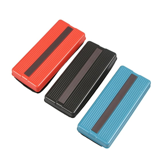 Whiteboard Eraser, Red Magnetic Chalkboard Eraser, Magnetic Whiteboard Eraser, Dry Erase Chalkboard Cleaner with Ceramic Magnet, Random Solid Color for Office & Home Use