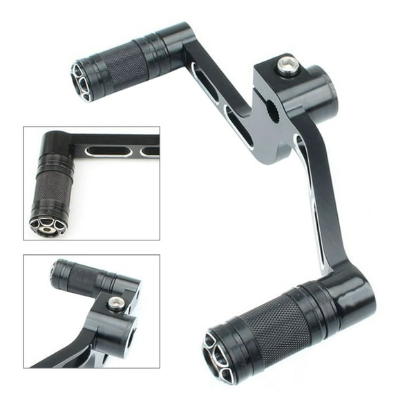 ZS Motorbike Gear Shifter Lever Shift Peg Toe Heel Kit for Harley XL883 XL 1200 Mid-Controls Black
