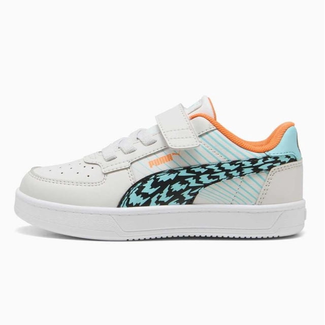 Tenis Puma Caven 2.0 Poised 2 Race para Niños 17 A 21.5. 400597-02 gris 17.5