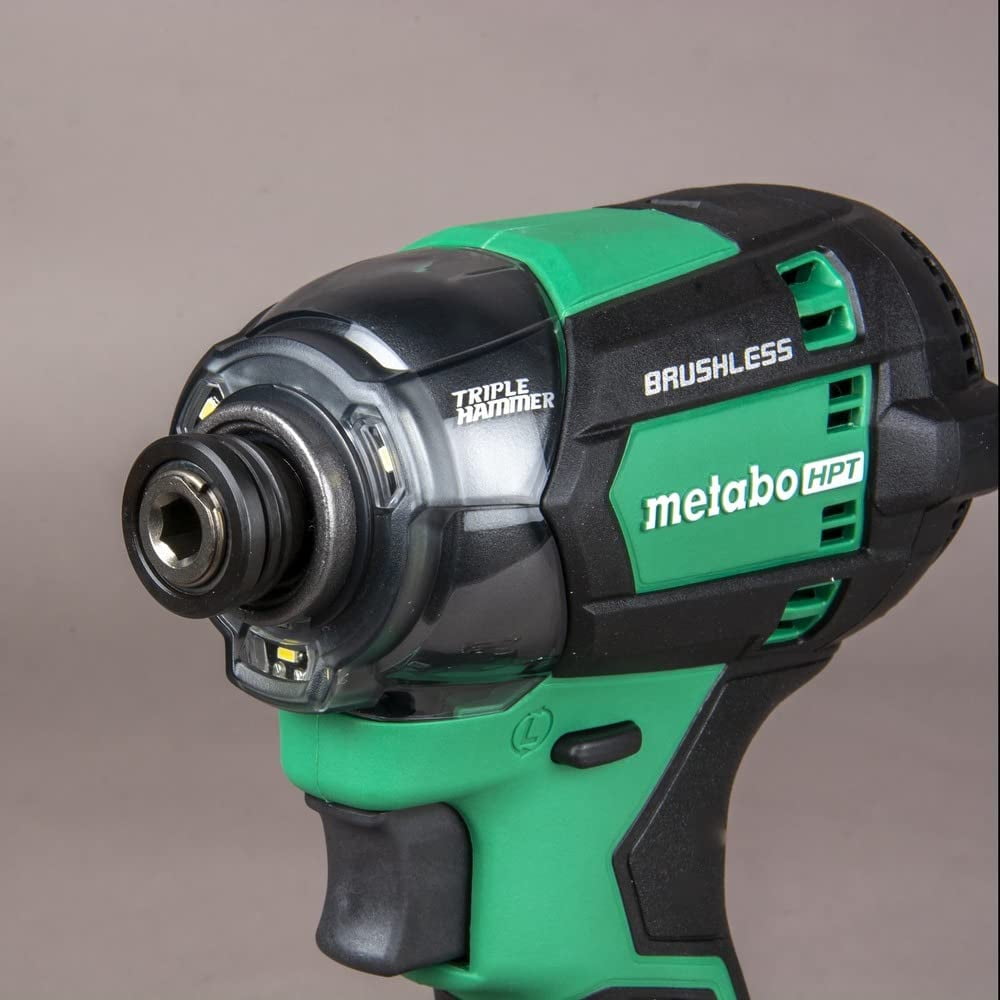 Metabo HPT 18V MultiVolt™ Cordless Triple Hammer BOLT Impact Driver | 1/4-Inch Hex | Tool Only - No Battery | WH18DCQ4 C55