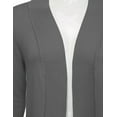 thumbnail image 4 of JJ Perfection Women's Solid Knit Open Front Cardigan With Pockets (Plus Size Available), 4 of 4