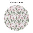 thumbnail image 4 of YFYANG 60 inch Round Table Cloth, Reusable Polyester Vintage Tulip Pattern Table Cover for Indoor Outdoor Kitchen Restaurant Table Decoration Tablecloths, 4 of 8