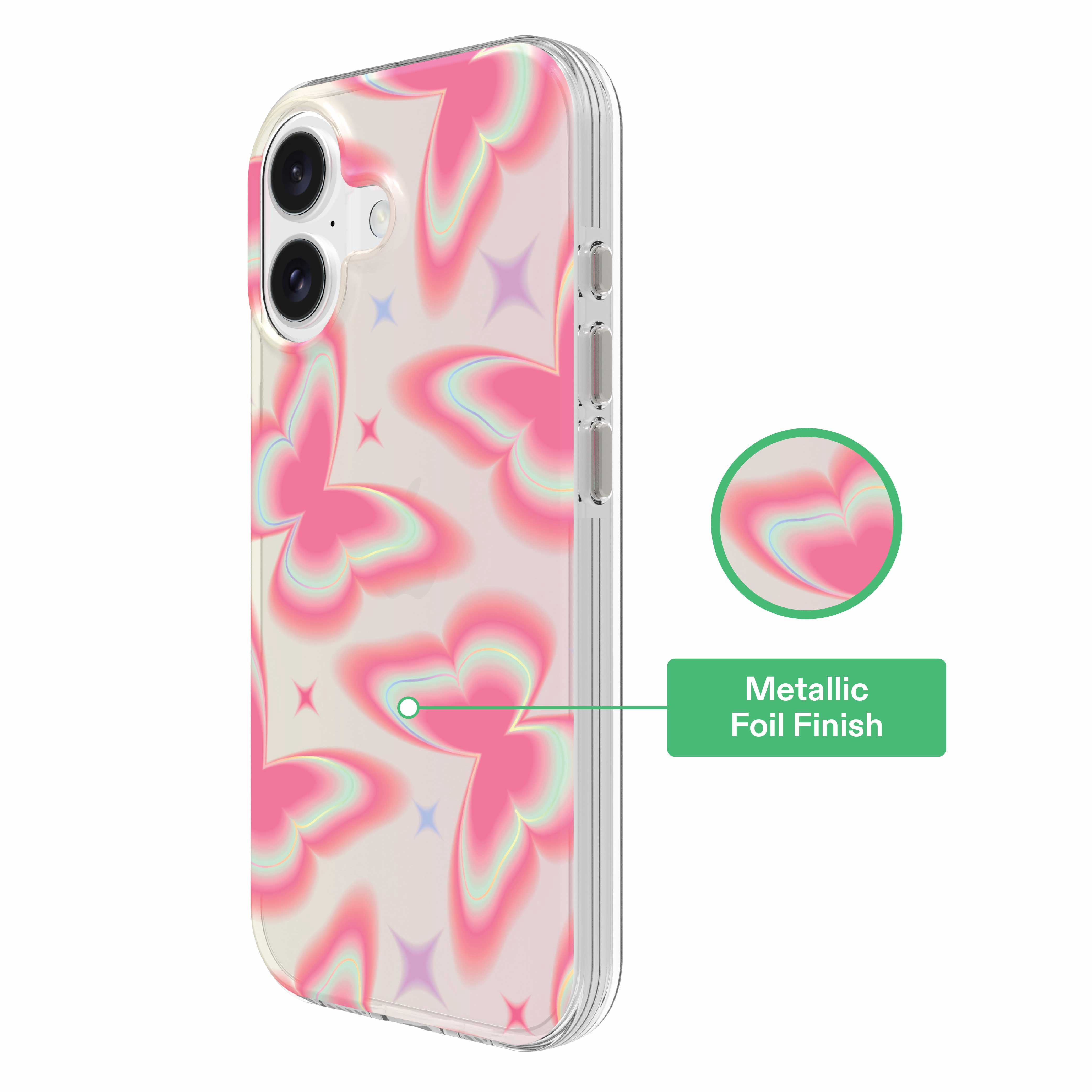 onn Retro Butterfly Phone Case for iPhone 17