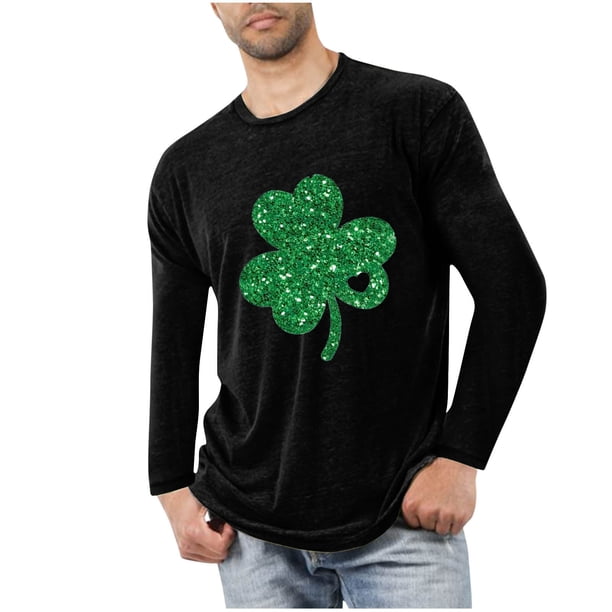 Blusas y camisas de manga larga con cuello redondo para hombre, deportivas, fitness, hogar, pijamas navideños estampados, camiseta de manga larga con cuello redondo, blusa de poliéster para hombre