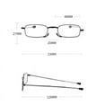 thumbnail image 2 of 2 Pack Folding Presbyopic Glasses Blue Light Blocking Reading Glasses Pocket Readers With Box, 2 of 3