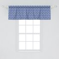 thumbnail image 2 of Ambesonne Evil Eye Window Valance, Drop Like Bead, 54" X 18", Pale Blue White and Blue, 2 of 3