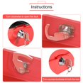 thumbnail image 2 of Eotvia Sturdy Security Box with Key Lock, 5.91" x 4.72" x 3.15", Red, 2 of 8