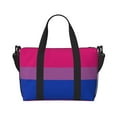 thumbnail image 2 of Travel Duffel Bag Bisexual Pride Flag Sports Tote Gym Bag Shoulder Weekender Overnight Bag For Women Men, 2 of 6
