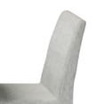 thumbnail image 3 of Benjara Cid Avi 16" Dining Chair (Set of 2)- White Fabric- Soft Cushions- Wood, 3 of 6