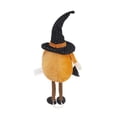 thumbnail image 6 of 6.3x4.3x16" Fabric Standing Orange Gnome with Black Gnome & Banner, Halloween Decoration, 6 of 9