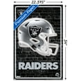 thumbnail image 3 of NFL Las Vegas Raiders - Neon Helmet 23 Wall Poster with Pushpins, 22.375" x 34", 3 of 4
