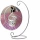 thumbnail image 3 of Injueey 1 Uds. Hermosa bola de cristal Retro soporte colgante bola farol portavelas boda arte del hierro decoración del hogar gancho soporte Decoración del hogar Blanco Injueey JJ14705-02B, 3 of 5