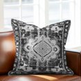 thumbnail image 2 of Retro Ethnic Throw Pillow Cover Tribal Boho Cotton Linen Cushion Cover Throw Pillow Case with Invisible Zipper for Couch Sofa Bed Chair Car 24x24 Inch, 2 of 9