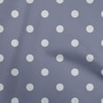thumbnail image 1 of oneOone Rayon Dusty Blue Fabric Polka Quilting Supplies Print Sewing Fabric By The Yard 56 Inch Wide, 1 of 8