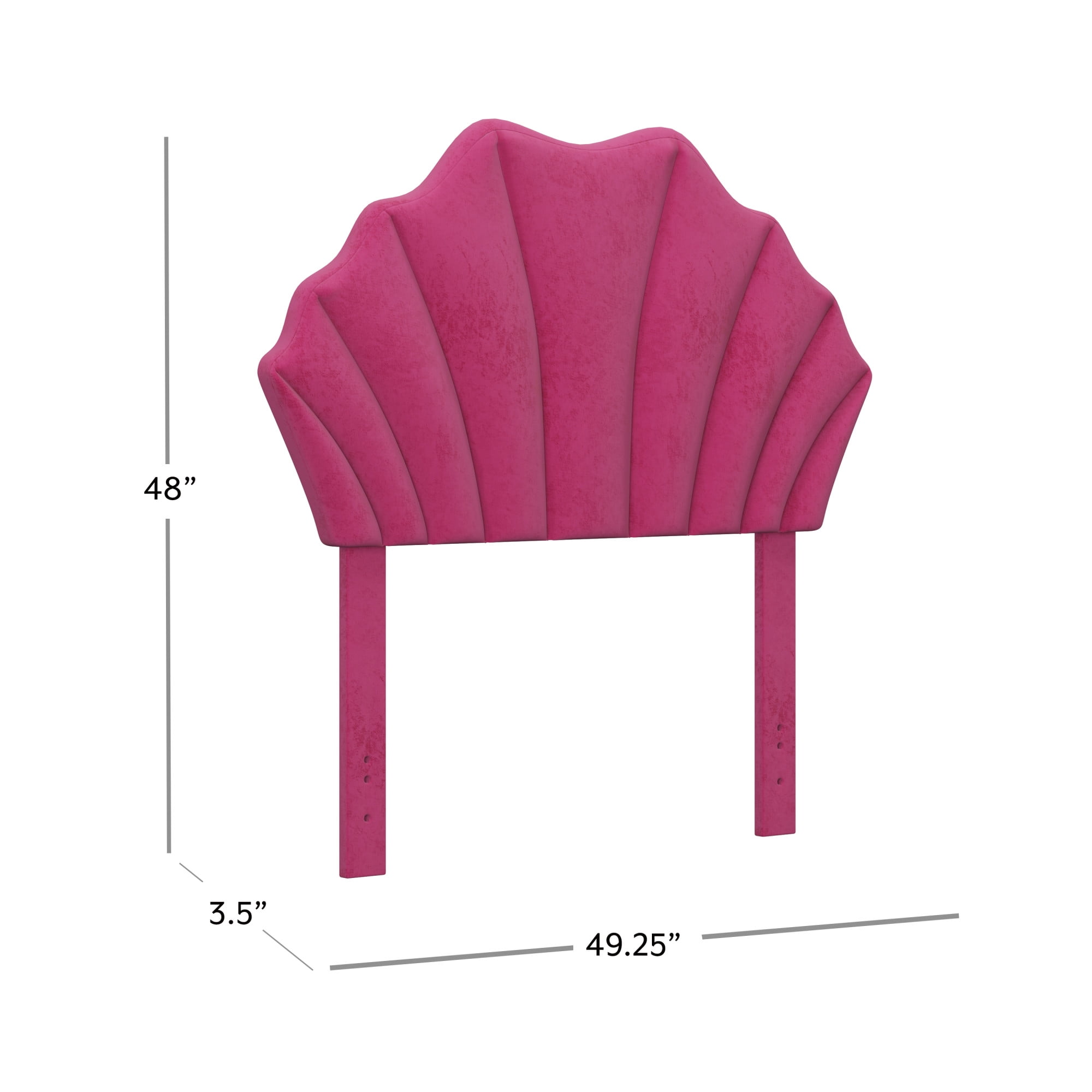 Elina Upholstered Twin Headboard, Pink, by Hillsdale Living Essentials