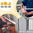 thumbnail image 3 of PVC Pipe Thread Cutting Tool 6Piece Pipe Threading Die Set Reusable Thread Maker with NPT Round Dies, Sanitary Pipe Threader Tool, 3 of 5