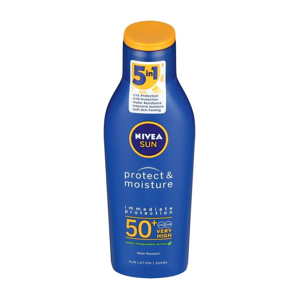 Vochtig staal Briljant Nivea Sun Protect & Moisture Sun Lotion Spf50+ Sunscreen 200ml - Walmart.com