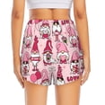 thumbnail image 2 of Lsque Garden Gnomes Printed Women's Running Shorts with Liner Pockets,Elastic Quick Dry Workout Athletic Gym Yoga Shorts,Womens High Waist Shorts-X-Large, 2 of 9