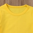 thumbnail image 6 of Douhoow Toddler Baby Girl Long Sleeve T-Shirt Spring Crew Neck Cotton Ruffles Solid Color Tops, 6 of 7