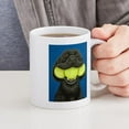 thumbnail image 4 of CafePress - Black Lab With 3 Tennis Balls Mug - 11 oz Ceramic Mug - Novelty Coffee Tea Cup, 4 of 4