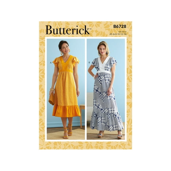 Butterick Sewing Pattern 6728 Dresses