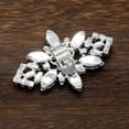 thumbnail image 4 of Miangastore Silver Metal Rhinestone Shoe Clips for Durable Wedding Decorations with Crystal Flowers and Shiny, 4 of 8