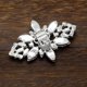 thumbnail image 4 of 2 piezas de metal brillante con diamantes de imitación para zapatos de boda, hebillas brillantes de flores de cristal para fiesta de novia, 4 of 6