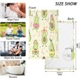 thumbnail image 3 of Dreamtimes 2 Piece Funny Avocado Hand Towels for Bath Decorative, Pure Cotton Guest Towels Fingertip Towels for Bathroom Spa Gym,16 x 28 inch, 3 of 7