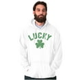 thumbnail image 3 of Saint Patrick's Day Lucky Shamrocks Hoodie Sweatshirt Women Men Brisco Brands S, 3 of 6