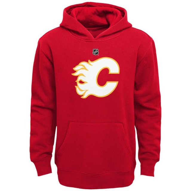 Chandail à Capuchon à Enfiler Youth Calgary Flames LNH Prime - Rouge/blanc