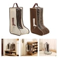 thumbnail image 6 of 4PCS Hand Carry Shoe Storage Bag Transparency Waterproof Dustproof Boot Organizers Bag with Zippered Closure Travel Use, 6 of 7