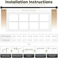 thumbnail image 6 of Curtain Rods for Windows 66 to 120, 1 Inch Industrial Wrap Around Curtain Rod, Indoor/Outdoor Room Divider Adjustable Drapery Pole, 66"-120", Matte Dark Brown, 6 of 9