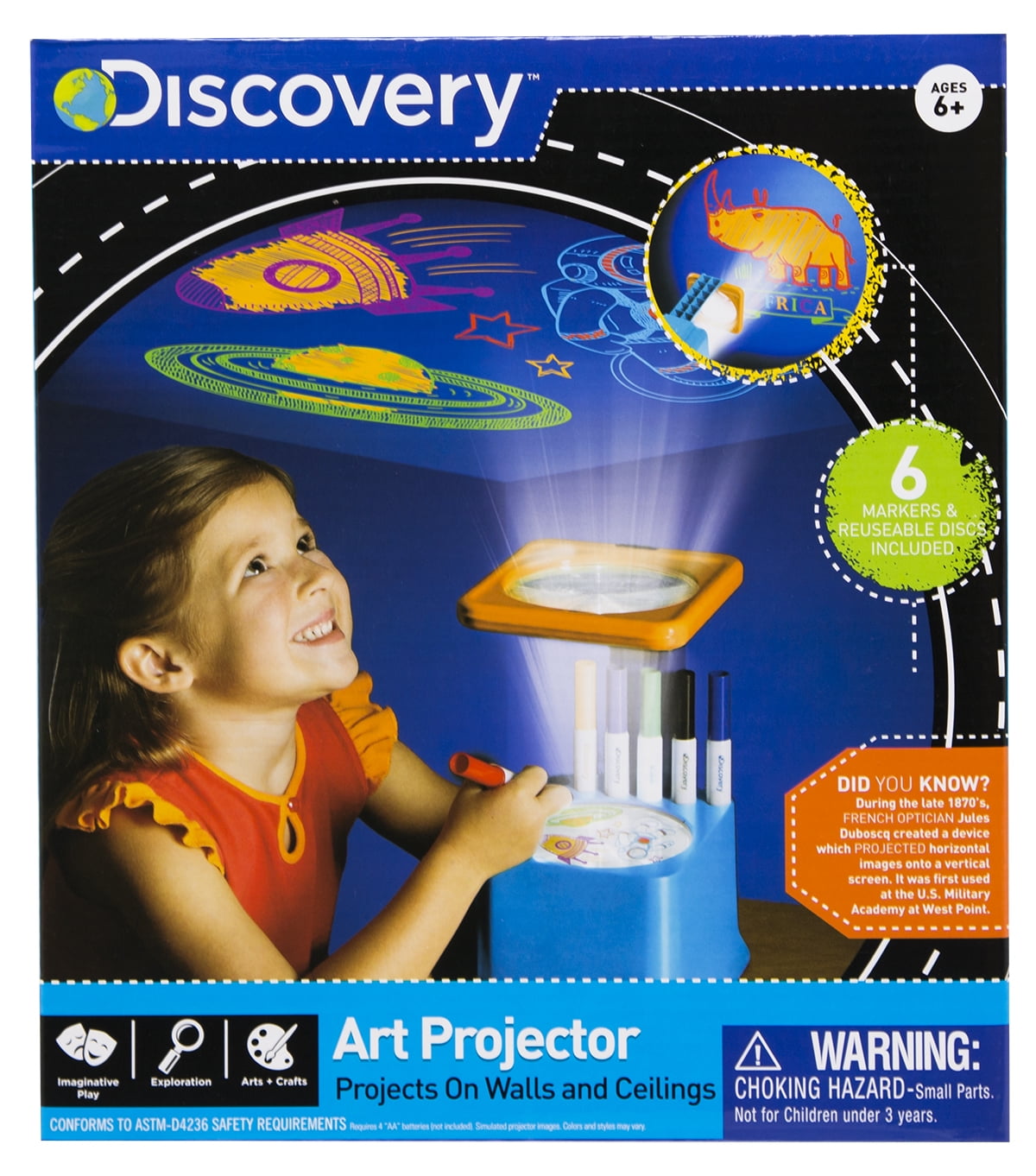 Discovery Kids Wall and Ceiling Art Projector Arts & Crafts Ages 6 for sale online 