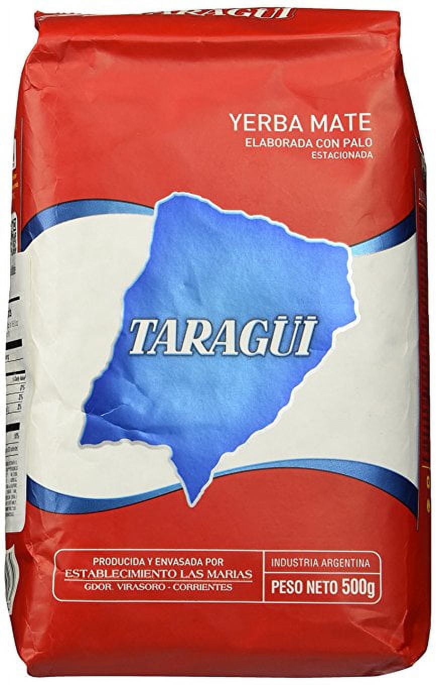 3-Pack Taragui Yerba Mate Regular Blend with Stems /Taragui Con palo- Loose Leaf- 1.17lb / 500g each bag