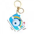 thumbnail image 2 of Cartoon Led Light Camera Shaped Keychain Cute Kawaii Kids Keychain Rainbow and Rabbit Pendant Charm Toy Gift Accessory (Blue) S01, 2 of 6