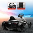 thumbnail image 6 of CazToi 8mph Kids Electric Go-Kart 24V Drift Kart with Dual 300W Brushless Motors for Boys Girls 8-12, 6 of 7